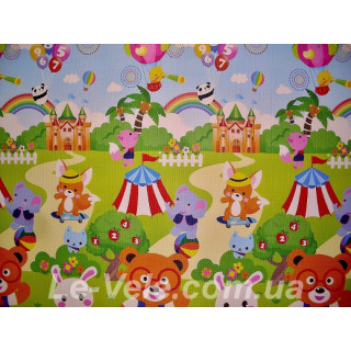 Детский игровой коврик B15 (Двусторонний)