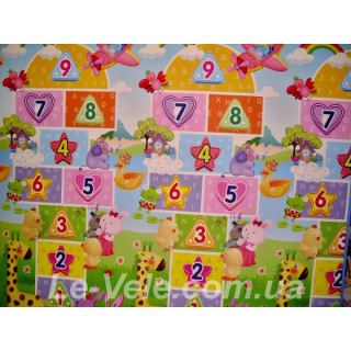 Детский игровой коврик B17 (Двусторонний)