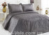Покривало Le Vele Velur темно-сіре 240x260 см