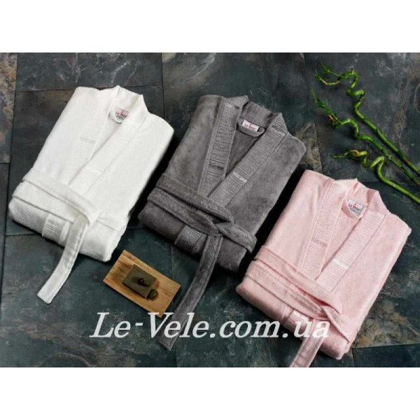 Халат бамбуковий Le Vele кремовий L Халат бамбуковий Le Vele кремовий L