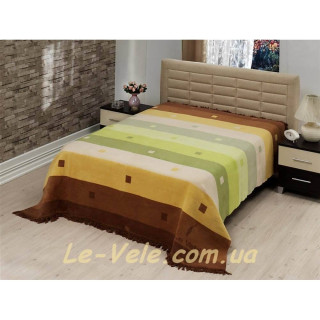 Плед Le Vele Royal Stripes Rainbow green 220х240см