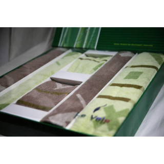 Набор полотенец 6 шт. (2х50х90см, 2х70х140см, 2х100х150см.) Brown Green