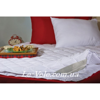 Одеяло Зима/Лето микрофайбер Le Vele на кнопках (белое) 195х215см.