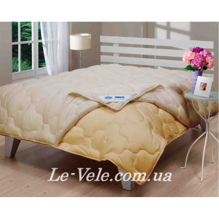 Одеяло Зима/Лето микрофайбер Le Vele на кнопках (бежевое) 155х215см.