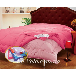 Одеяло Зима/Лето микрофайбер Le Vele на кнопках (розовое) 155х215см.