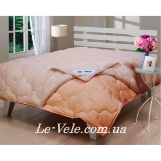 Одеяло Зима/Лето микрофайбер Le Vele на кнопках (персик) 155х215см.