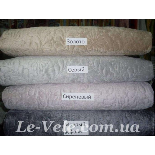 Покривало Le Vele Velur темно-сіре 240x260 см Покривало Le Vele Velur темно-сіре 240x260 см