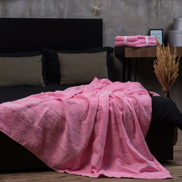 Простирадло махрове з бордюром (сіре), 150х200 Простирадло махрове з бордюром (сіре), 150х200