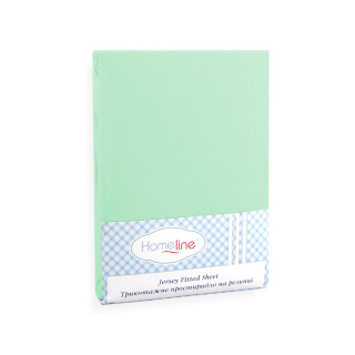 Простирадло трикотажне на гумці (салатове, 150 г/м2) 180х200