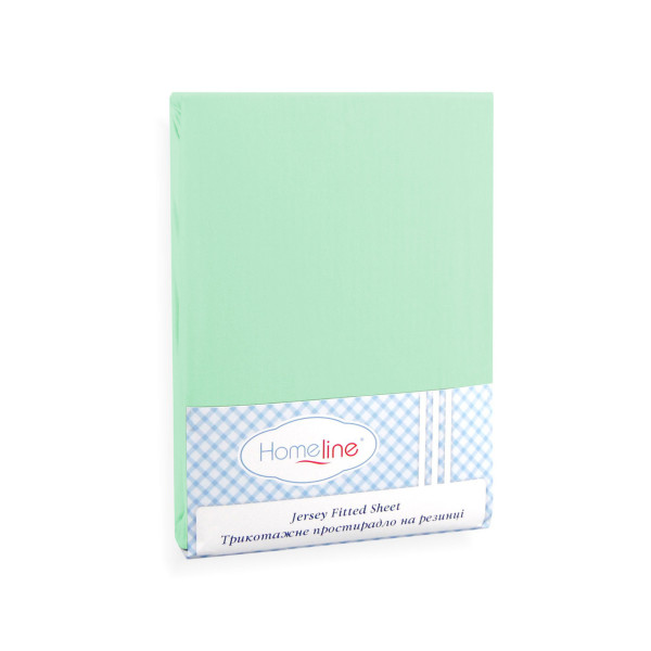 Простирадло трикотажне на гумці (салатове, 150 г/м2) 180х200 Простирадло трикотажне на гумці (салатове, 150 г/м2) 180х200