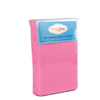 Простирадло махрове на гумці (рожеве) 180х200