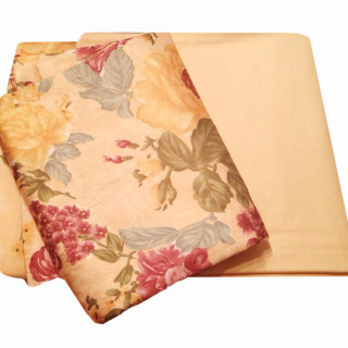 Ніжно-жовтий комплект постільної білизни з креш-сатину