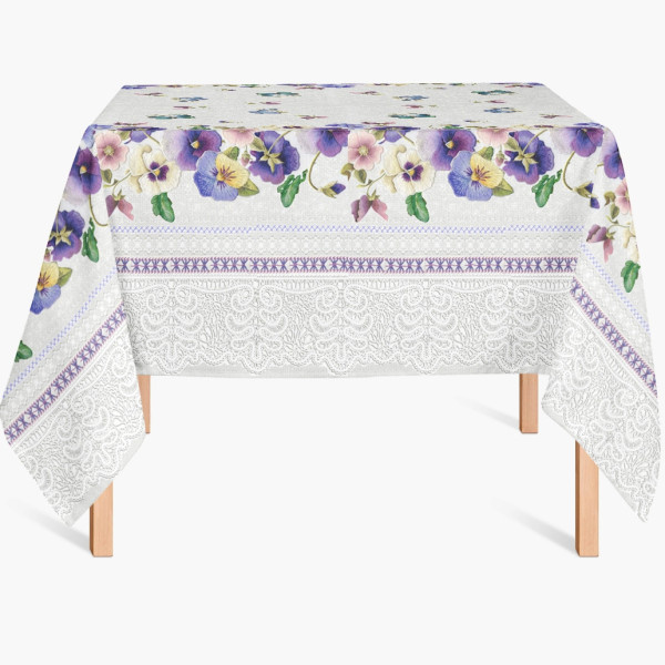 Скатерть рогожка набивная, 150х150 см, дизайн Братики Лён Скатерть рогожка набивная, 150х150 см, дизайн Братики Лён