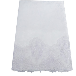 Мереживна білосніжна скатертина 150-220 см