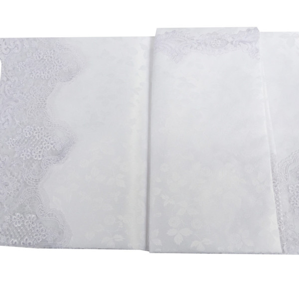 Мереживна білосніжна скатертина 150-220 см Мереживна білосніжна скатертина 150-220 см