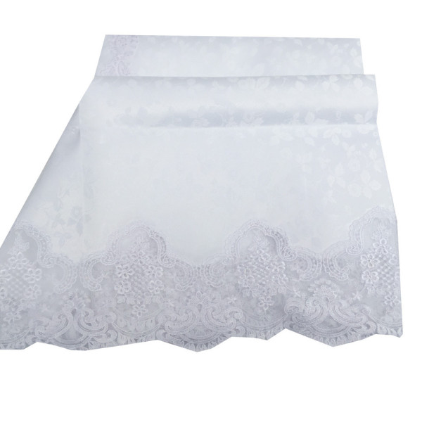 Мереживна білосніжна скатертина 150-220 см Мереживна білосніжна скатертина 150-220 см