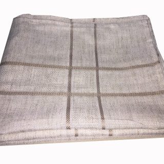 Лляна скатертина на розкладний стіл 150-220 см