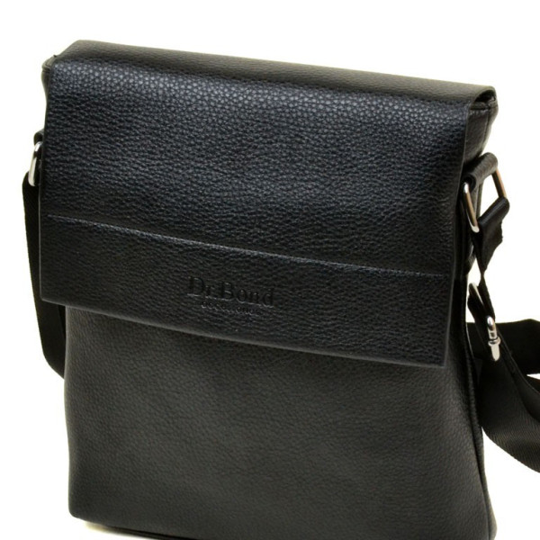 Сумка Чоловіча планшет-шкіра DR. BOND чорна Сумка Чоловіча планшет-шкіра DR. BOND чорна