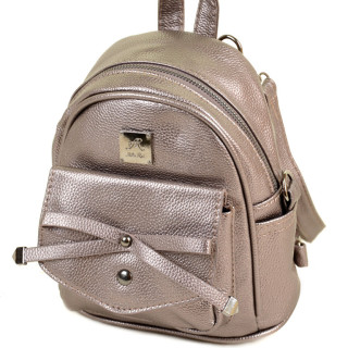 Сумка Жіноча Рюкзак-скожа кавовий перламутр