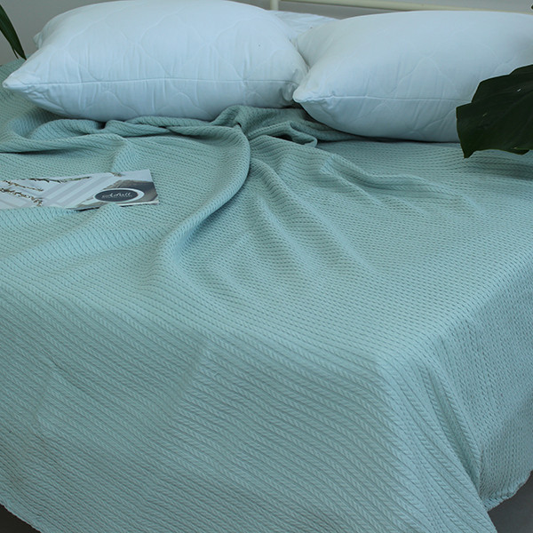 Простирадло-покривало піке 200х235 см. Косичка блакитна Простирадло-покривало піке 200х235 см. Косичка блакитна