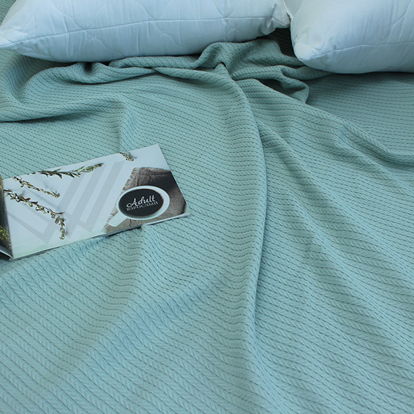 Простирадло-покривало піке 200х235 см. Косичка блакитна Простирадло-покривало піке 200х235 см. Косичка блакитна