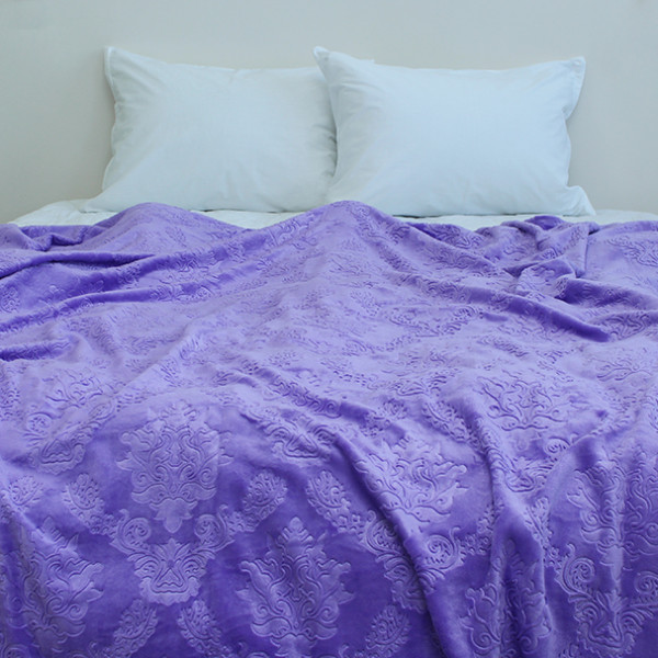 Плед велсофт (тиснение) JH007