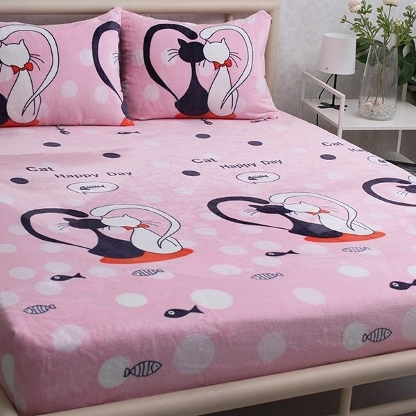 Простирадло на резинці+наволочки (160х200х20) ALM1909