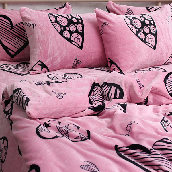 Комплект постільної білизни велсофт (мікрофібра) ALM1921