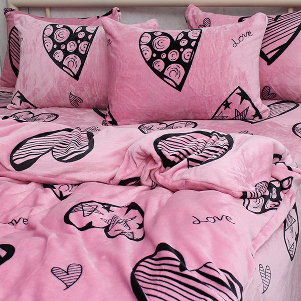 Комплект постільної білизни велсофт (мікрофібра) ALM1921