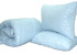 Ковдра лебедячий пух "Блакитна" 2-сп. + 2 подушки 70х70