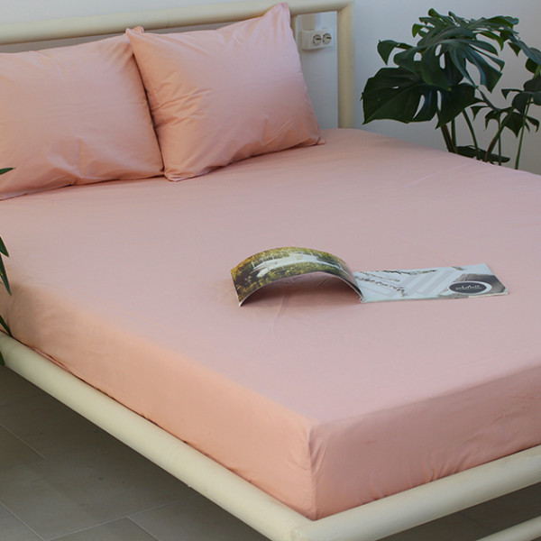 Простирадло на резинці + наволочки 180х200х20 Pale Blush