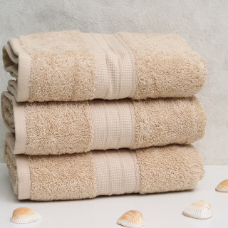 Рушник 50х90 Polosa колір: світло-бежевий