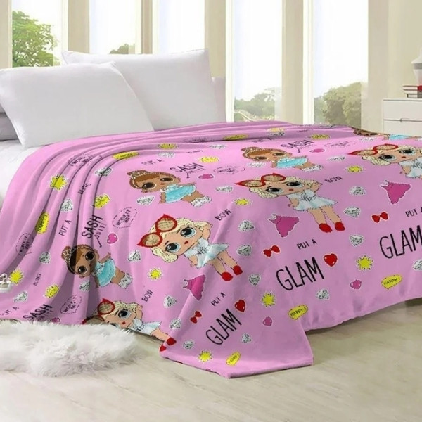 Плед велсофт (микрофибра) LOL GLAM