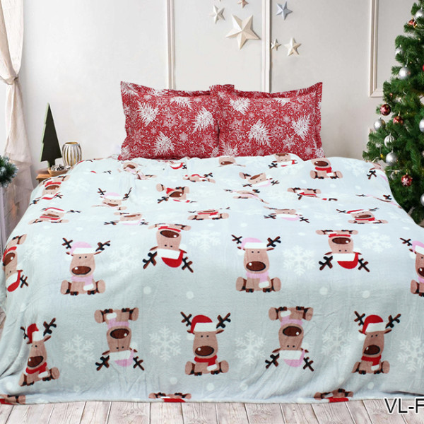 Плед велсофт (микрофибра) VL-FL7402