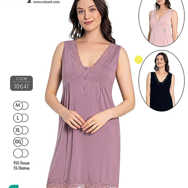 Нічна сорочка 10641 black Нічна сорочка 10641 black