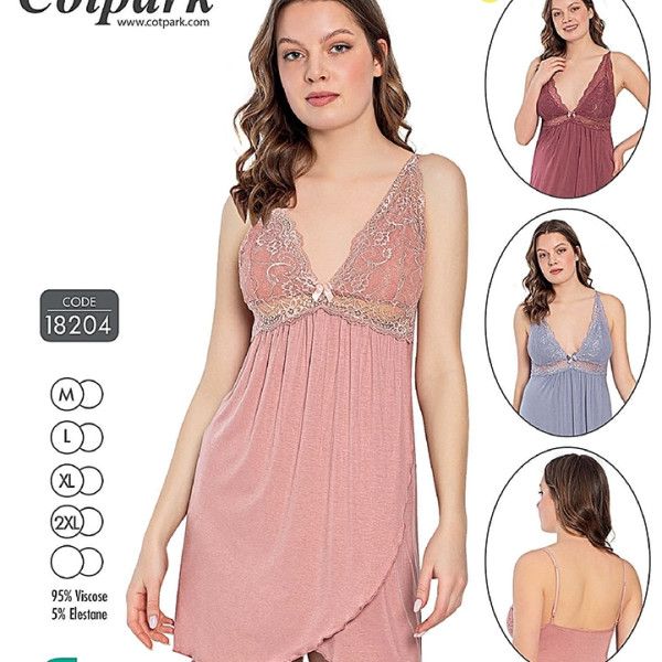 Нічна сорочка 18204 bordo Нічна сорочка 18204 bordo