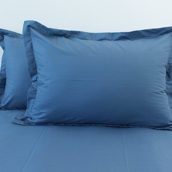 Наволочка сатин Туреччина Blue Grey