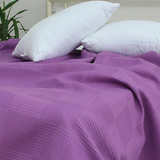 Простирадло-покривало піке 200х235 см. Клітина лаванда