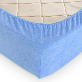 Простирадло махрове на резинці (160х200х30) Placid Blue