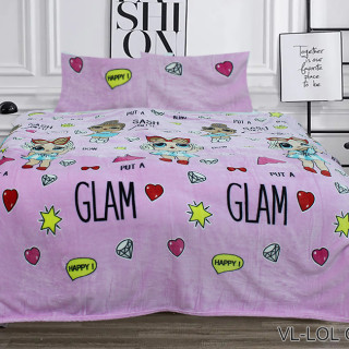 Комплект постельного белья велсофт (микрофибра) LOL GLAM