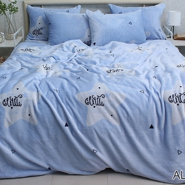 Комплект постільної білизни велсофт (мікрофібра) ALM1903 Комплект постільної білизни велсофт (мікрофібра) ALM1903