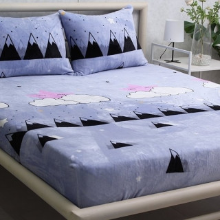 Простирадло на резинці+наволочки (160х200х20) ALM1916