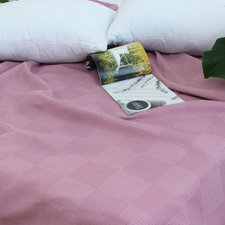 Простирадло-покривало піке 200х235 см. Клітина трояндова