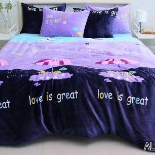 Комплект постельного белья велсофт (микрофибра) ALM1910