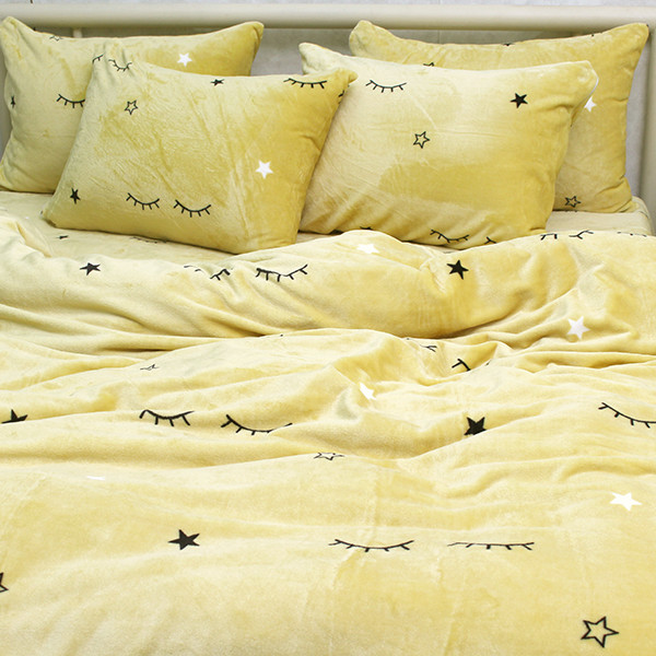 Комплект постільної білизни велсофт (мікрофібра) ALM1919 Комплект постільної білизни велсофт (мікрофібра) ALM1919