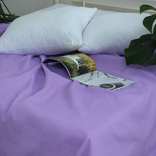 Простирадло-покривало піке 200х235 см. Клітина бузкова Простирадло-покривало піке 200х235 см. Клітина бузкова