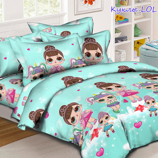 Комплект постільної білизни Ляльки LOL blue