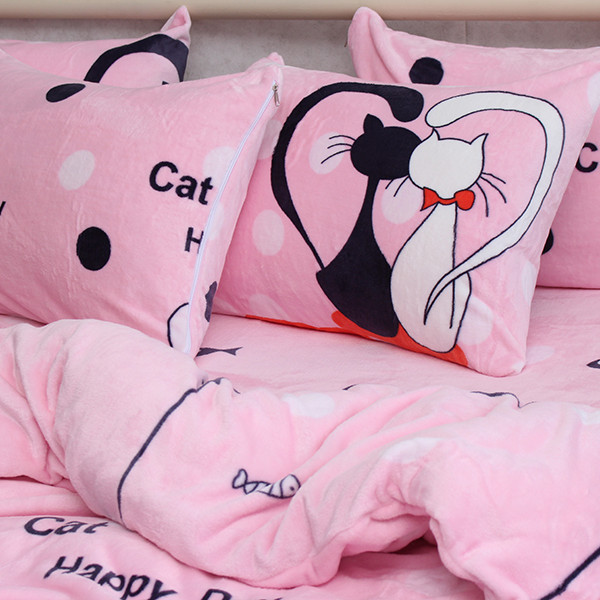 Комплект постільної білизни велсофт (мікрофібра) ALM1909 Комплект постільної білизни велсофт (мікрофібра) ALM1909