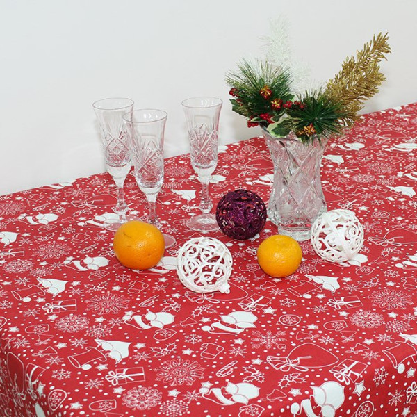 Скатертина Новорічна Дід Мороз Скатертина Новорічна Дід Мороз