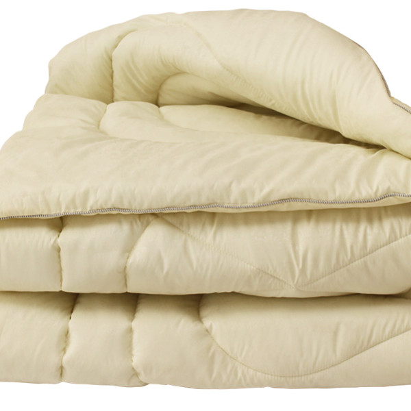 Ковдра лебедячий пух "Бежова" 2-сп. + 2 подушки 50х70